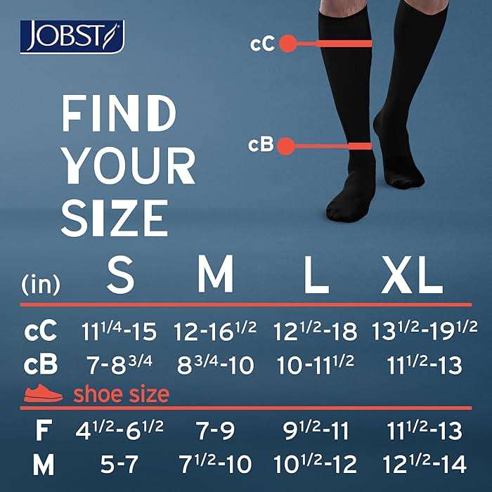 JOBST ACTIVA Athletic 20-30 mmHg Compression Socks Knee High, Closed Toe - Image 5