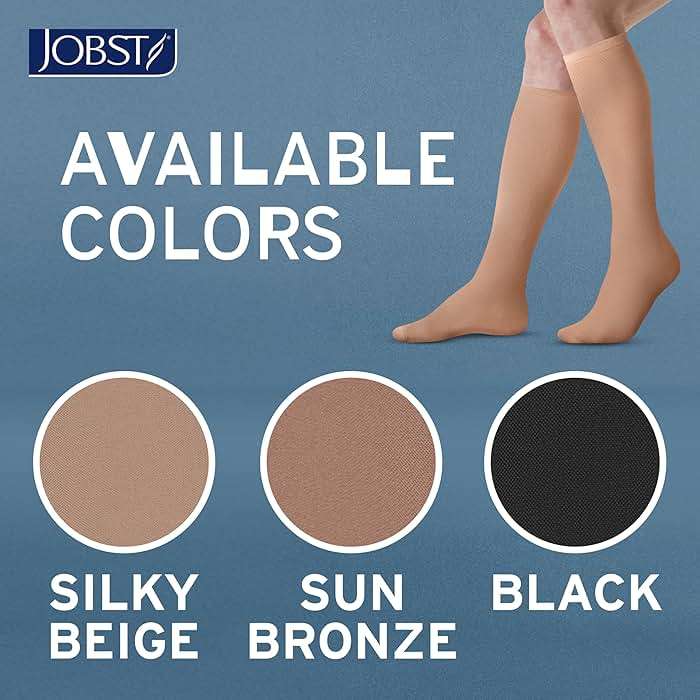 JOBST ACTIVA Opaque 20-30 mmHg Compression Socks Thigh High Closed Toe - Image 3