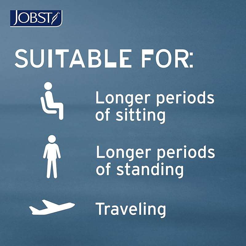 JOBST ACTIVA Opaque 20-30 mmHg Compression Socks Thigh High Closed Toe - Image 6