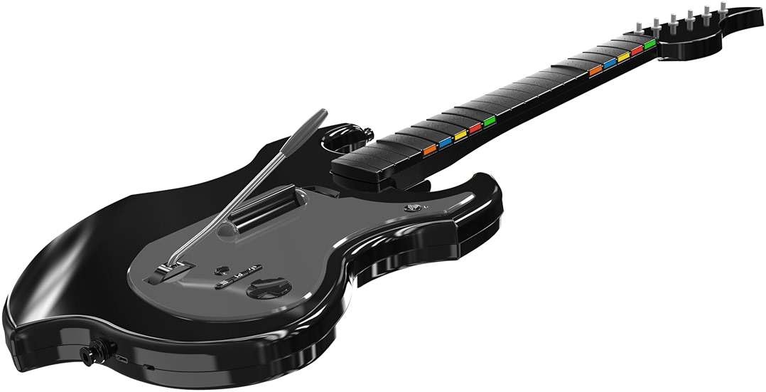 PDP RIFFMASTER Wireless Guitar Controller for PlayStation 5 and PlayStation 4, PS5/PS4, Rock Band 4, Fortnite Festival, Audio Jack, Rechargeable Battery, Officially Licensed by Sony - Black - Image 7