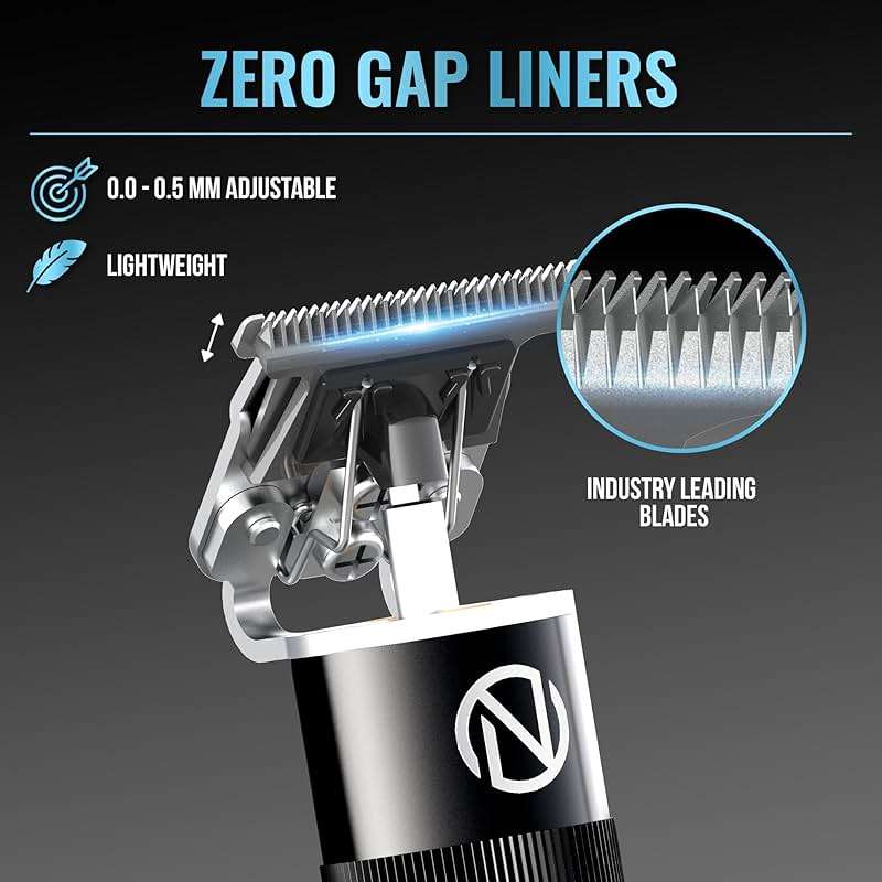Novah Professional Hair Clippers for Men, Professional Barber Clippers and Trimmer Set, Mens Cordless Clipper, Fade Haircut Kit, Electric Hair Cut Machines - Image 3