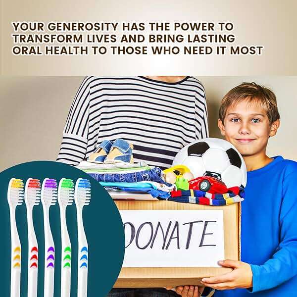 Navona 50 PCS Premium Individually Wrapped Bulk Toothbrush Pack, Disposable Toothbrushes, Kids Toothbrush, Medium Soft Bristle Toothbrushes, Ergonomics Handle, Perfect for Travel Hotel Donation - Image 7