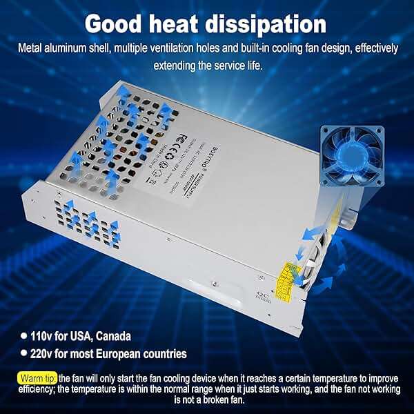 BOSYTRO DC 48V 20.8A 1000W Switching Power Supply SMPS AC 110V / 220V-DC 48V Transformer Adapter, for LED Strip Light, CCTV Camera Security System,Computer Project of Industrial Power Supplies - Image 3