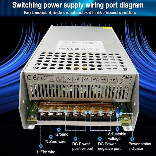 BOSYTRO DC 48V 20.8A 1000W Switching Power Supply SMPS AC 110V / 220V-DC 48V Transformer Adapter, for LED Strip Light, CCTV Camera Security System,Computer Project of Industrial Power Supplies - Image 5