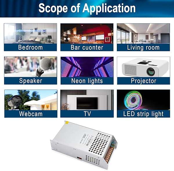 BOSYTRO DC 48V 20.8A 1000W Switching Power Supply SMPS AC 110V / 220V-DC 48V Transformer Adapter, for LED Strip Light, CCTV Camera Security System,Computer Project of Industrial Power Supplies - Image 7