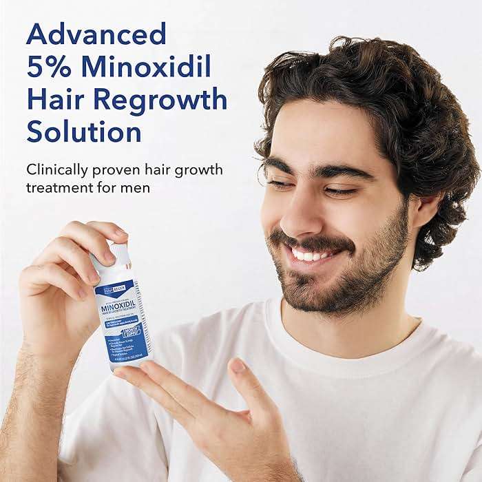 Hair Regen Liquid Minoxidil for Men 5% – Advanced Topical Solution for Regrowth – Growth Treatment for Men Hair Loss 6-Pack as 6-Month Supply Kit - Image 2
