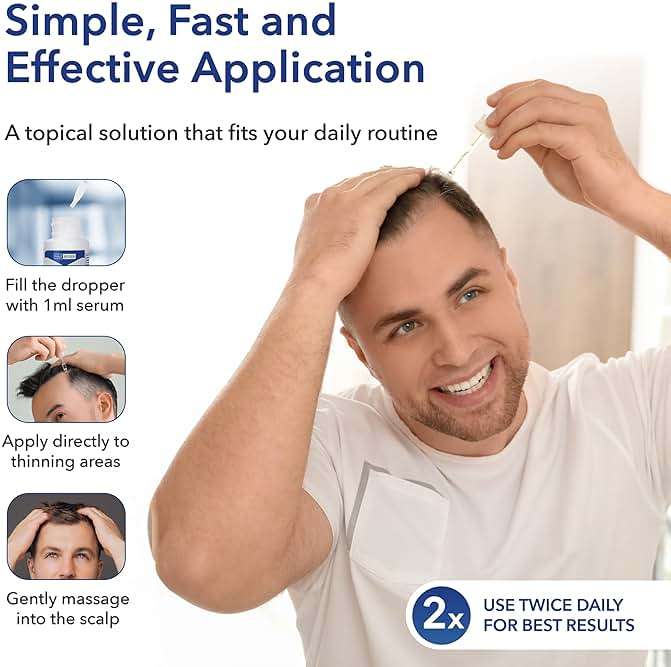 Hair Regen Liquid Minoxidil for Men 5% – Advanced Topical Solution for Regrowth – Growth Treatment for Men Hair Loss 6-Pack as 6-Month Supply Kit - Image 3