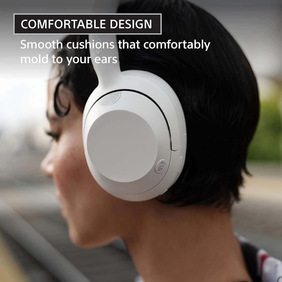 Sony ULT WEAR Over-Ear Noise Canceling Bluetooth Headphones with Alexa Built-in, Comfortable Design, 30-Hour Battery, Massive Bass, & Signature Noise Canceling Found in 1000X Series, Black - Image 6