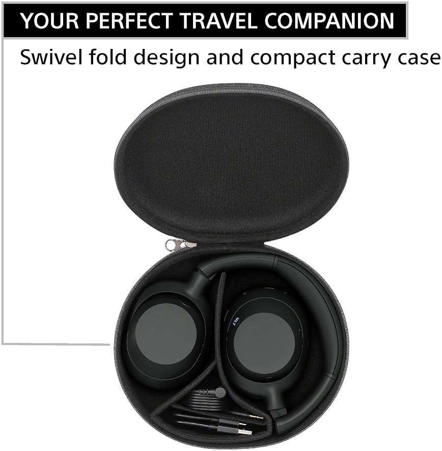 Sony ULT WEAR Over-Ear Noise Canceling Bluetooth Headphones with Alexa Built-in, Comfortable Design, 30-Hour Battery, Massive Bass, & Signature Noise Canceling Found in 1000X Series, Black - Image 8