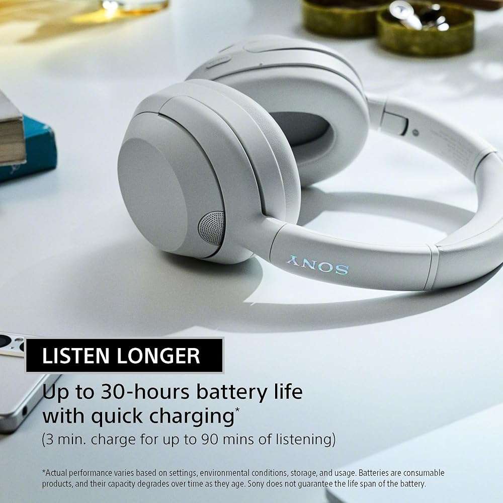Sony ULT WEAR Over-Ear Noise Canceling Bluetooth Headphones with Alexa Built-in, Comfortable Design, 30-Hour Battery, Massive Bass, & Signature Noise Canceling Found in 1000X Series, Black - Image 9