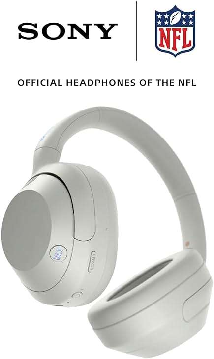 Sony ULT WEAR Over-Ear Noise Canceling Bluetooth Headphones with Alexa Built-in, Comfortable Design, 30-Hour Battery, Massive Bass, & Signature Noise Canceling Found in 1000X Series, Off White - Image 2