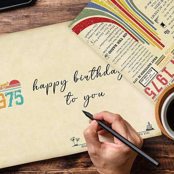Missonemi Vintage 50th Birthday Card, Happy 50th Birthday Gifts for Him Her, Funny 50 Year Old Birthday Gift Ideas for Couple, Unique 50th Birthday Decorations for Women Men - Image 4
