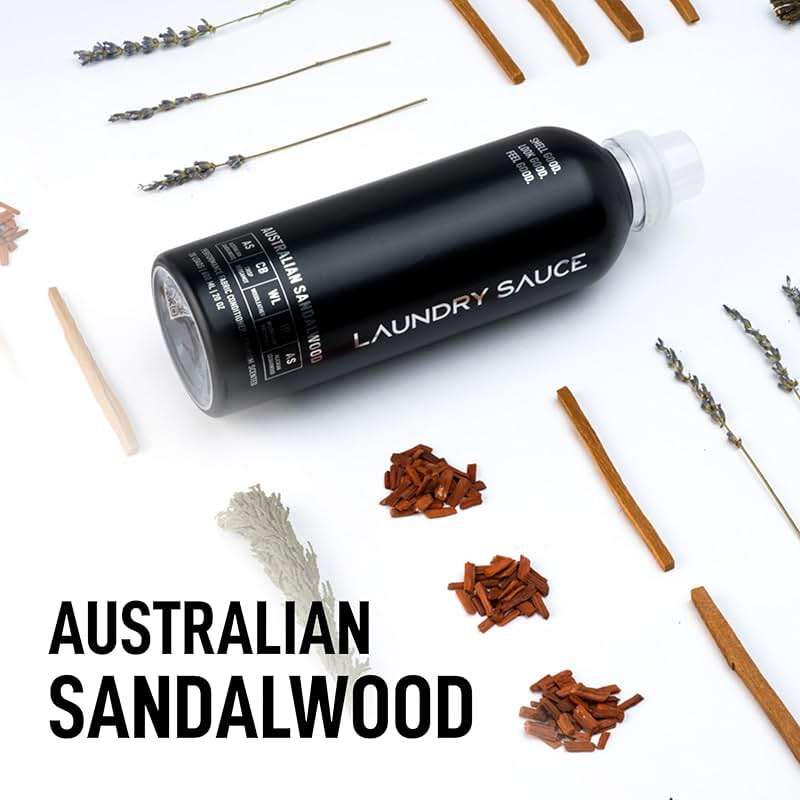 Laundry Sauce - Laundry Fabric Softener (Australian Sandalwood) Luxury Fragrance, Softens & Preserves Fabric, Reduces Wrinkles, 19 Fl Oz - Image 2