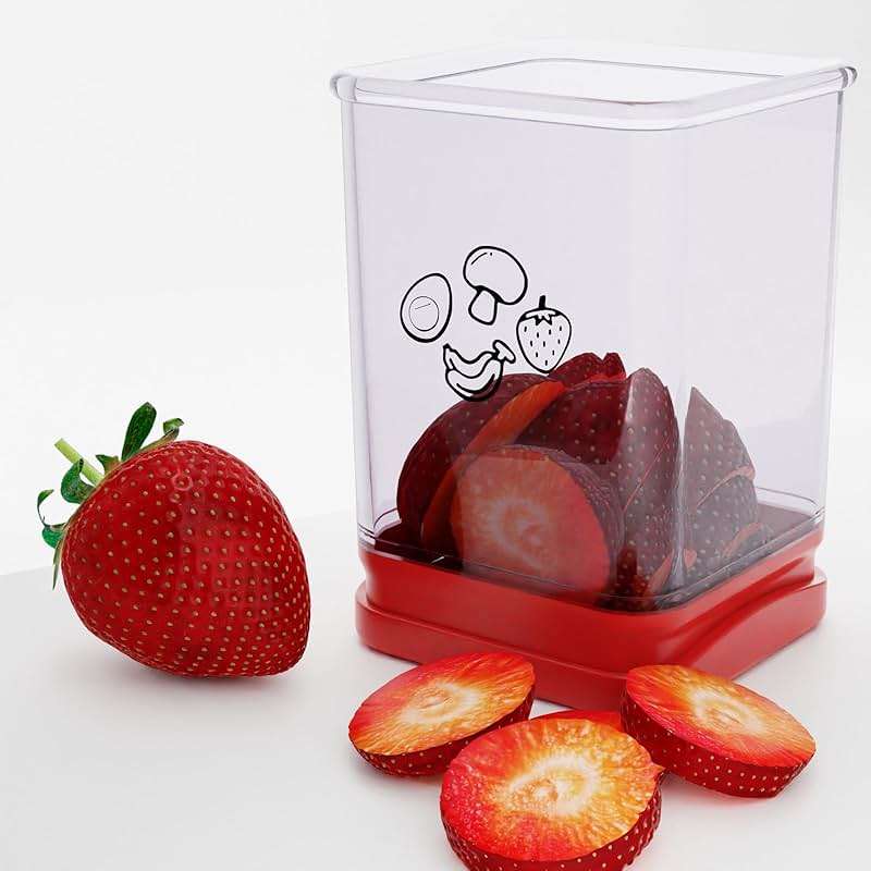 Tewodila Fruit Slicer Cup, Speed Cutter for Strawberry Banana Grape Egg, Stainless Steel Vegetable Cutting Kitchen Gadget, Kitchen Portable Slicing Tool (1 pcs) - Image 4