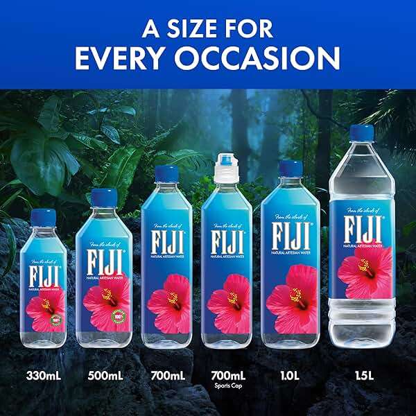 FIJI Natural Artesian Bottled Water 330mL / 11.15 Fl Ounce (Pack of 24) - 100% Natural Electrolytes - NEW - Image 4