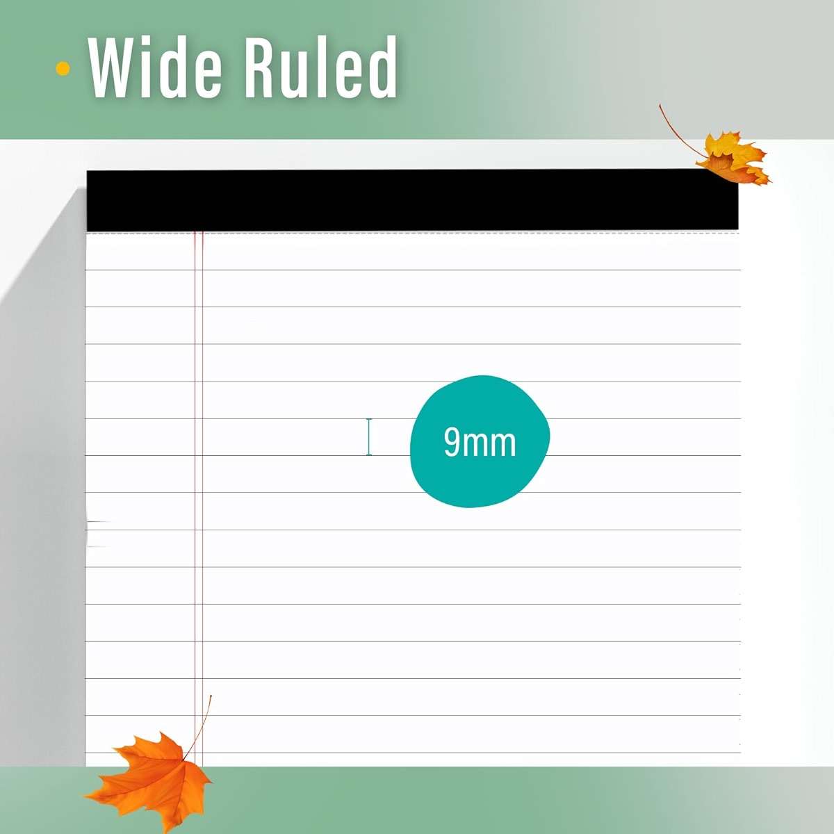 24 Pack Legal Pads 8.5 x 11 Note Pads 8.5 x 11 Inch Notepad 720 Sheets Writing Pads Wide Ruled Lined Paper Pads White Paper Note Pads 8.5 x 11 with 30 Sheets Per Legal Pad for School, Office, Home - Image 4