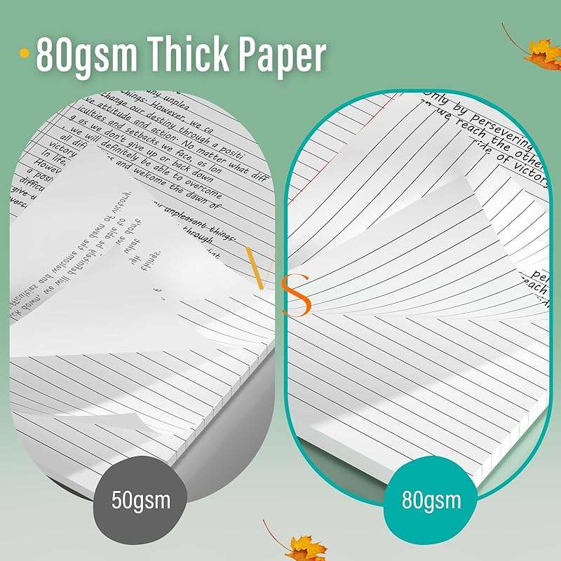 24 Pack Legal Pads 8.5 x 11 Note Pads 8.5 x 11 Inch Notepad 720 Sheets Writing Pads Wide Ruled Lined Paper Pads White Paper Note Pads 8.5 x 11 with 30 Sheets Per Legal Pad for School, Office, Home - Image 5