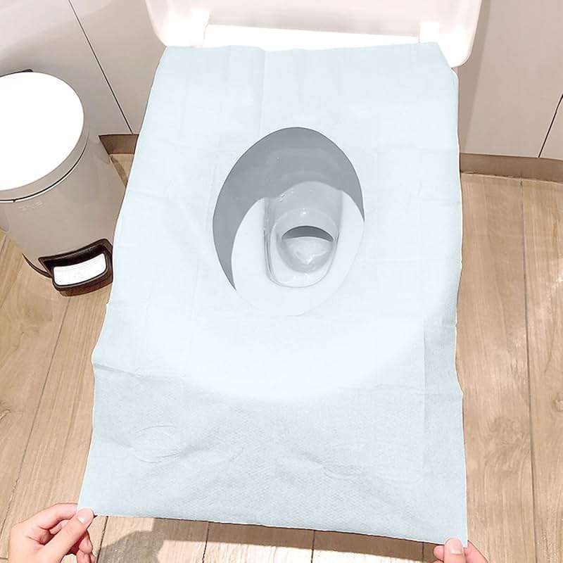 Greenour Disposable Toilet Seat Covers | 60 Travel Pack | Extra Thick & Waterproof | Sticker-Free Design for Adults & Kids | Great for Public Toilets (Airplane, Restroom, Outdoors) - Image 2
