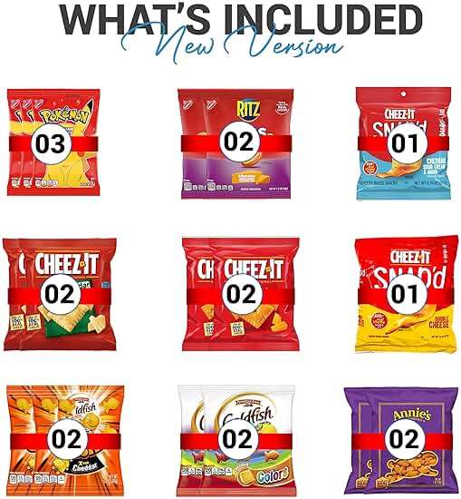 Crackers Variety Pack Individually Wrapped Assortment Sampler Bulk Care Package, Including Crackers and Cheese Snack Pack, Peanut Butter, Lance, Ritz, Honey Maid, Cheez-Its - Snack Pack (41 Count). - Image 2