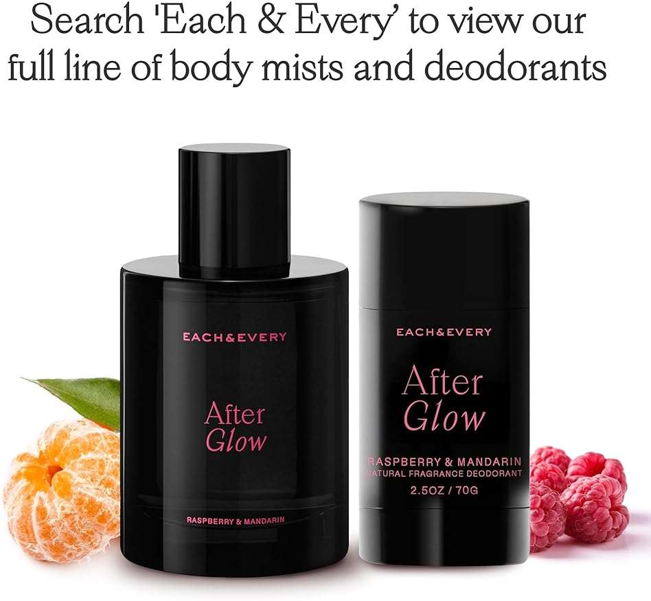 Each & Every Aluminum Free Deodorant for Women & Men – Natural Fragrance 72-HrOdor Protection, Non-Toxic Deodorant for Sensitive Skin, EWG Verified, Baking Soda Free - Raspberry & Mandarin, 2.5oz - Image 7