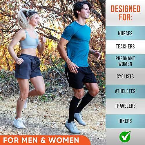 Compression Socks for Women & Men 20-30 mmHg – Circulation Support for Nurses, Travel, Flight, Running & Everyday Wear - Image 4