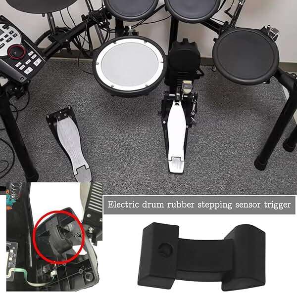 Micro Traders Electronic Drums Actuator Pedal Rubber Pad Compatible With Roland FD-8 TD-1 TD4 TD9 TD11 TD15 TD17 Hi Hat Sensor Trigger Rubber Pad Replacement Part - Image 2