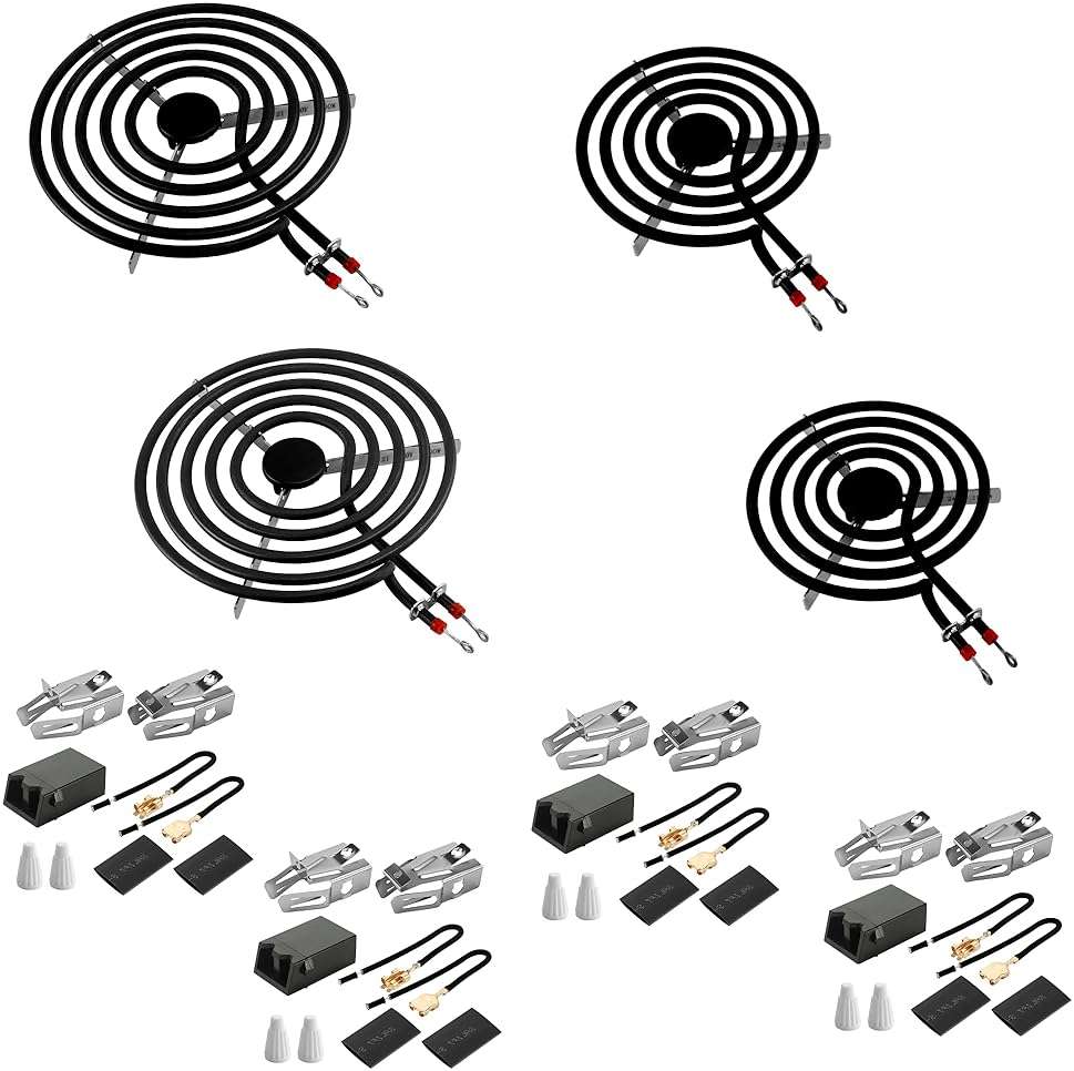 MP22YA Electric Range Burner Element Unit Set with 330031 Range Burner Receptacle Kit Fit for Ken-more Whirl-pool Frigi-daire May-tag Ranges/Stoves by Fetechmate - Image 7