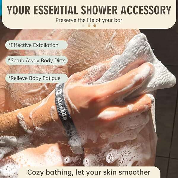Alankilo 2 Pieces Soap Bags for Soap Bars, Exfoliating Soap Saver Bags, Foaming Bar Soap Pouches for Use in Baths or Showers(Dark Gray) - Image 7