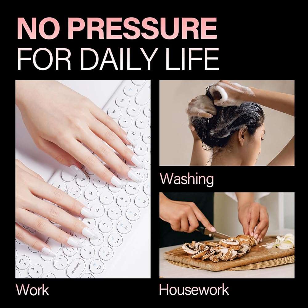 AILLSA Medium Almond Nail Tips Soft Clear Gel Nails Tips Preshaped Full Cover Nails Tip False Gelly Nail Tip for Nails Extension with Storage Box 216pcs 12 Sizes - Image 8