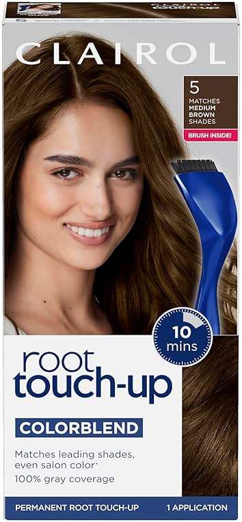 Clairol Root Touch-Up by Nice'n Easy Permanent Hair Dye, 5 Medium Brown Hair Color, Pack of 1 1 & Root Touch-Up Color + Volume 2-in-1 Temporary Hair Coloring Spray, - Image 2