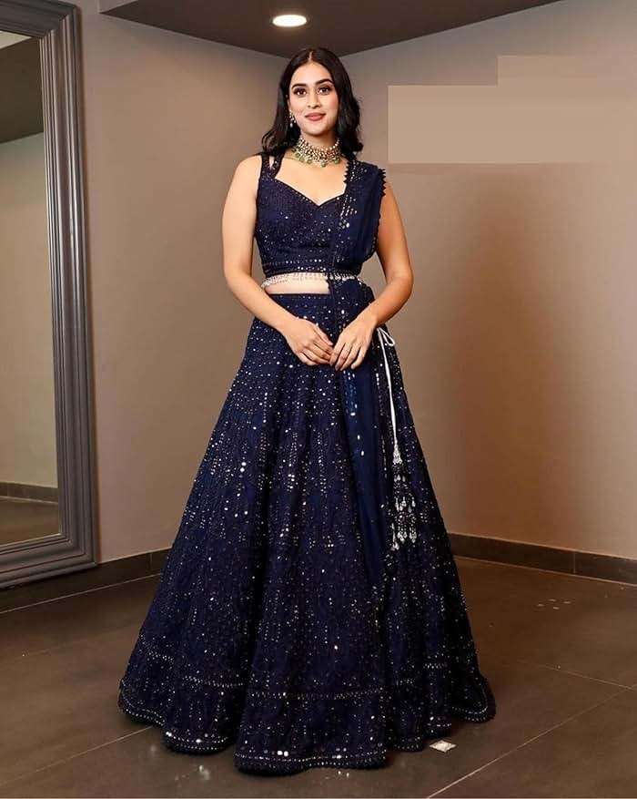 STELLACOUTURE indian ready to wear lehenga choli for women flared party night with stitched blouse 8261-U - Image 3