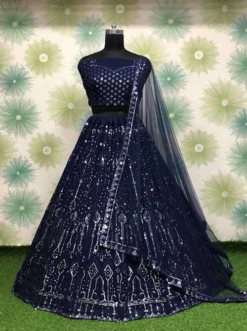 STELLACOUTURE indian ready to wear lehenga choli for women flared party night with stitched blouse 8261-U - Image 5