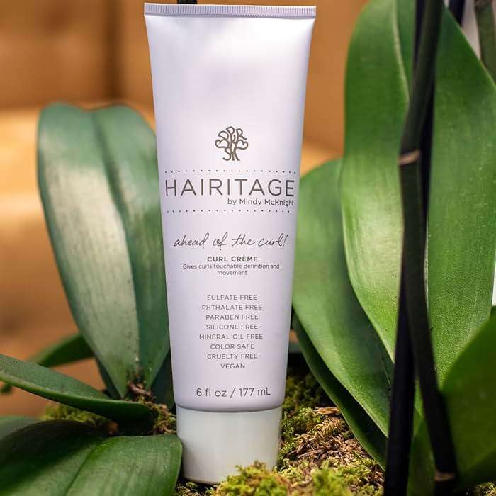 Hairitage Hydrating Jojoba Oil Curl Cream for Curly Hair - Moisturizing Anti Frizz Styling Product for High Definition Curls for Women + Men - Bounce + Shine for Fine + Thick Hair - Color Safe + Vegan - Image 4