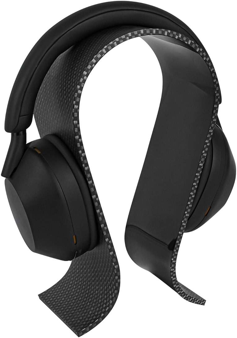GEEKRIA Acrylic Omega Headphone Stand for On-Ear, Over-Ear Headphones, Gaming Headset Stand, Desk Display Hanger Compatible with Sony WH-1000XM6, WH-1000XM5, Beats Solo 4, Studio Pro (Black) - Image 3