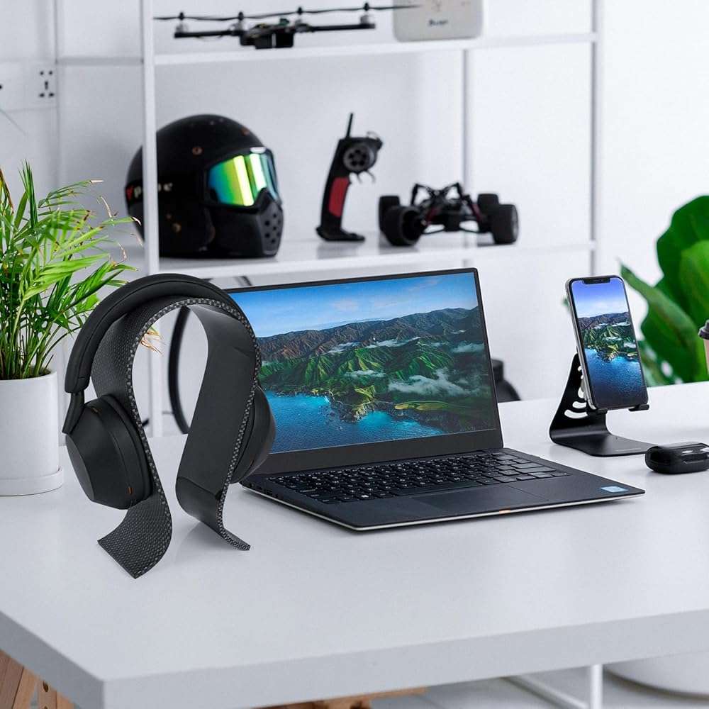 GEEKRIA Acrylic Omega Headphone Stand for On-Ear, Over-Ear Headphones, Gaming Headset Stand, Desk Display Hanger Compatible with Sony WH-1000XM6, WH-1000XM5, Beats Solo 4, Studio Pro (Black) - Image 6