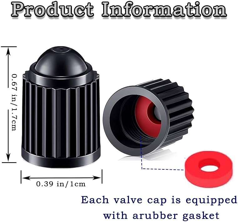 1000 Pcs Tire Valve Stem Caps Z-oneMart Plastic Black Tire Valve Caps for car Tires Universal Heavy-Duty Stem Covers for Car Leak Proof Stem Cover for SUV Truck Bike Bicycle Motorcycles Wheel - Image 2