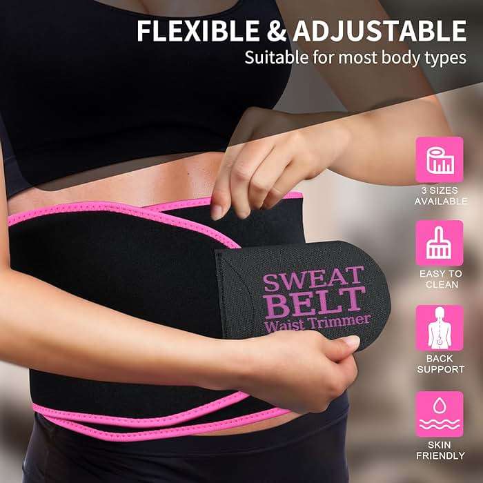 Lisacool Waist Trainer for Women Lower Belly Fat,Waist Sweat Band for Women,Belly Band Tummy Control & Workout Waist Trimmer - Image 4