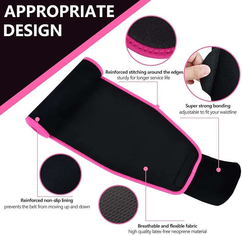 Lisacool Waist Trainer for Women Lower Belly Fat,Waist Sweat Band for Women,Belly Band Tummy Control & Workout Waist Trimmer - Image 5