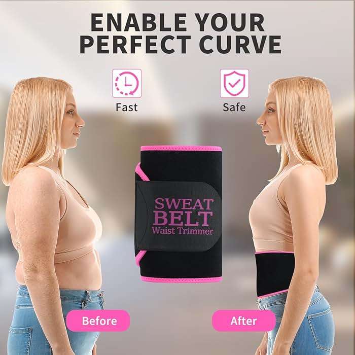 Lisacool Waist Trainer for Women Lower Belly Fat,Waist Sweat Band for Women,Belly Band Tummy Control & Workout Waist Trimmer - Image 7