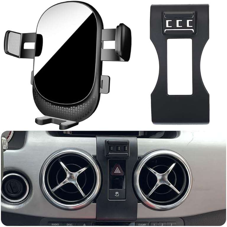 MikeHam Car Phone Holder for Mercedes-Benz GLK-Class Auto Accessories [Only for 2013-2015 Benz GLK Class] [Auto Lock Hands Free Cell Phone Mount Car fits for iPhone & All Smartphones] - Image 1