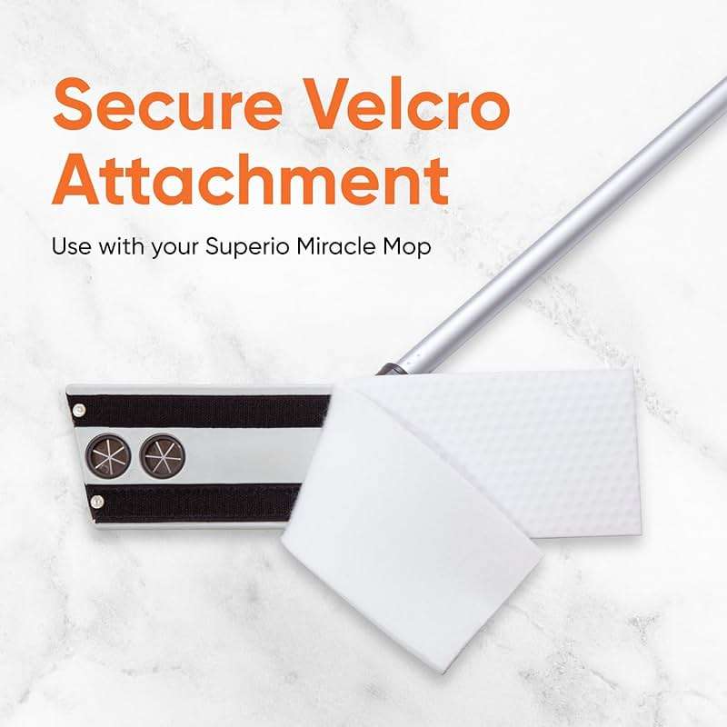Superio Magic Eraser Mop Refill Head Replacement Miracle Mop Pads, 3 Pack - Image 5