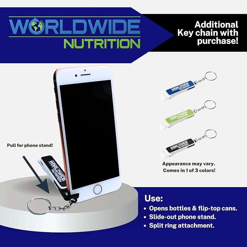 Worldwide Nutrition Bundle Compatible with Kirkland Signature Flex-Tech 13 Gallon Kitchen Garbage Bags with Drawstring Closure - 200 Count Pack of Tall Trash Bags for Kitchen with Keychain - Image 9