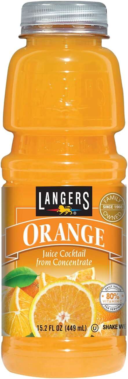 Langers Orange Cocktail, 15.2 Fl Oz (Pack of 12) - Image 1
