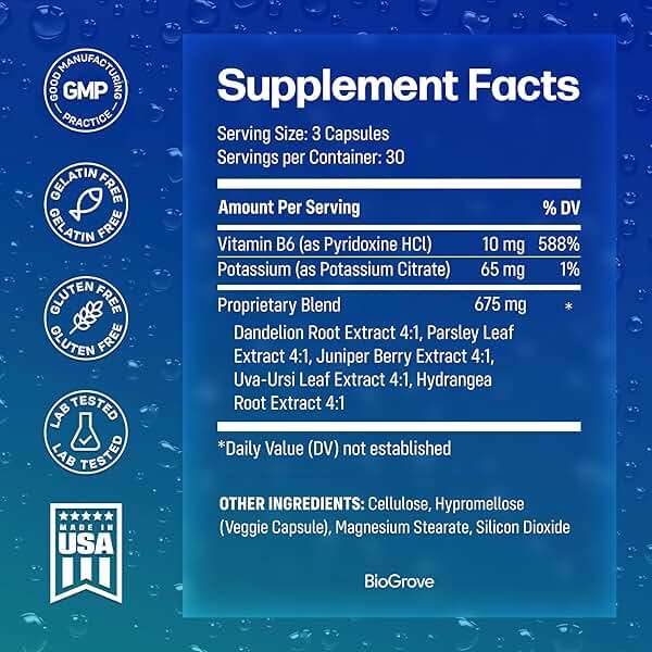 Water Pills for Swollen Feet & Legs (Easy-to-Swallow) Reduces Water Retention, Puffiness Without Side Effects - Top Value & Quality for Water Weight Loss - Diulite Will Have a Fast Effect on Your Body - Image 3