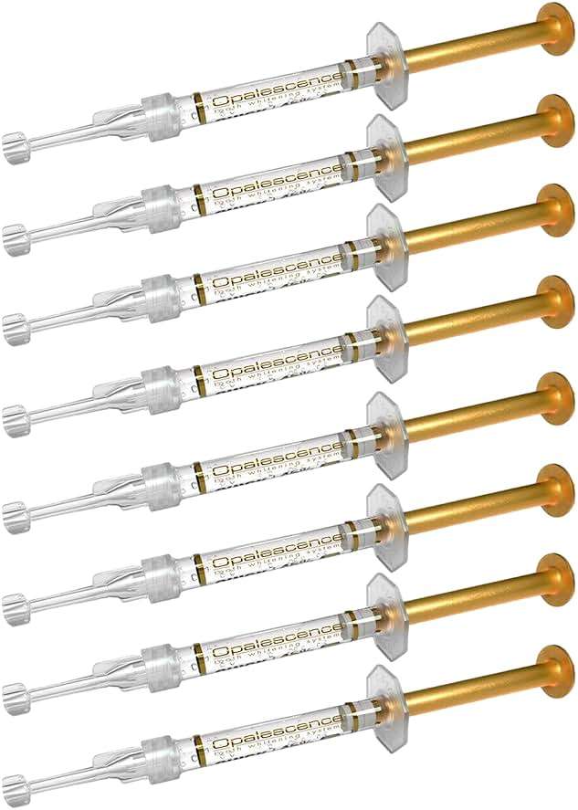 Opalescence 45% Syringes Teeth Whitening Gel - with PF - (8 Syringes) Refill Kit Carbamide Peroxide. Made by Ultradent, in Mint Flavor. Tooth Whitening 5359-4 - Image 1