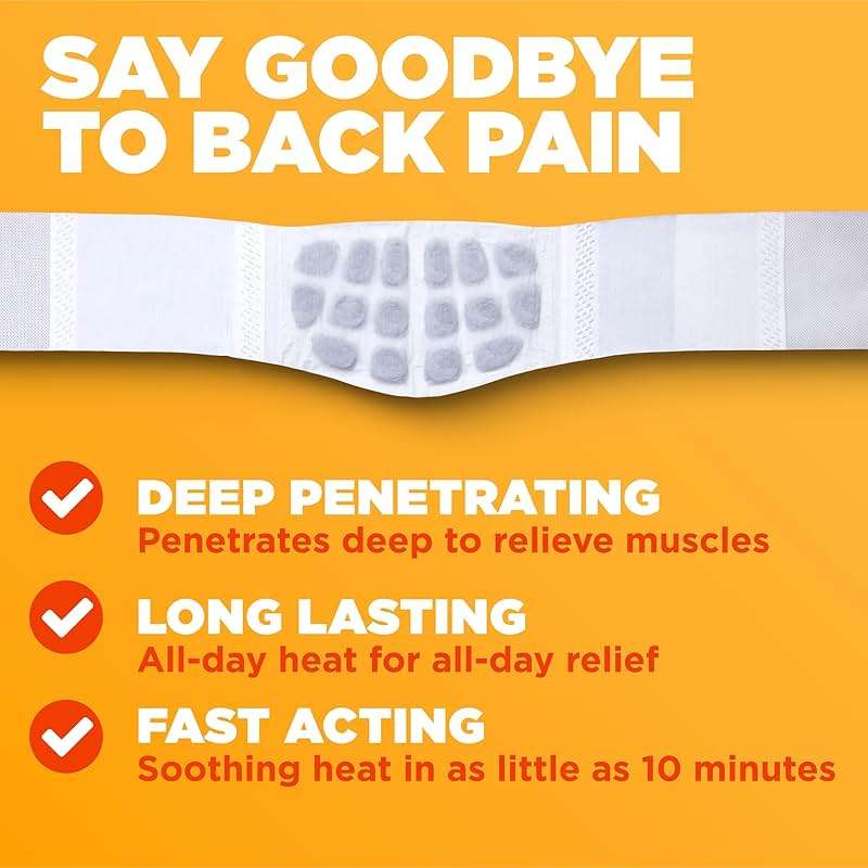 ThermaCare Advanced Back & Hip Heat Wraps for Lower Back Pain Relief - Heating Pads with 16-Hour Heat Therapy - Adhesive Heat Wraps for Muscle & Joint Pain, Flexible Fit Design - 3 Count - Image 3