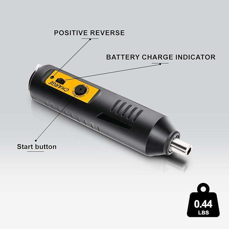 JULIXIN Cordless Screwdriver Rechargeable – Compact Battery Operated Electric Screw Driver with Magnetic Bits, Type-C Charging, 12 Bits & Storage Box – Small Power Screwdriver for DIY & Repairs - Image 7