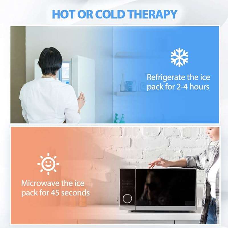 Comfpack Large Ice Pack for Knee Pain Relief, Flexible Reusable Wrap After Surgery,Cold Pack for Sports Injuries, Swelling, Arthritis, Meniscus Tear,ACL, Pain Relief for Leg, Shoulder, Elbow, Ankle - Image 8