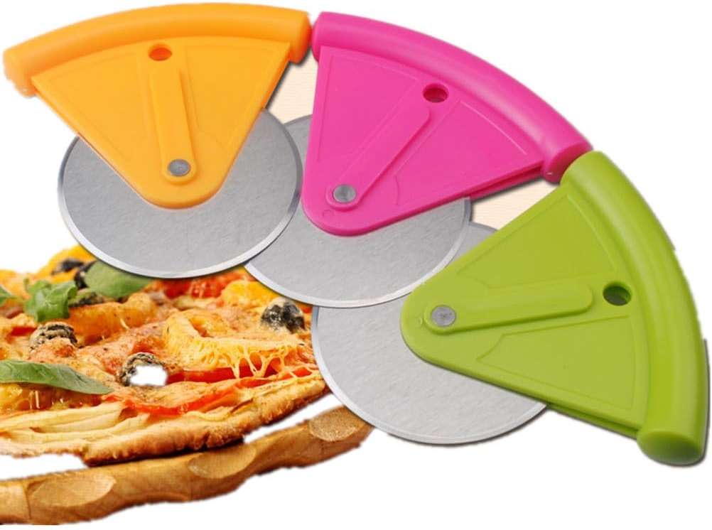 RORPOIR Small Pizza Wheel Cutter with Stainless Steel Blade and Non-Slip Grip Handle Compact 4.40 Inch Pizza Slicer with Safety Abs Cover for Effortless Cutting of Dough and Pastry - Image 3