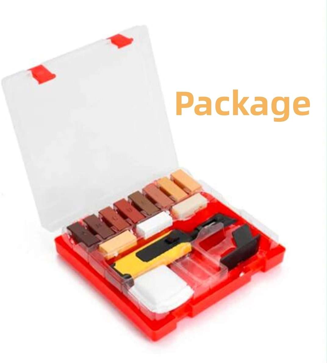 【New Upgrade】Farady Wood Laminate Vinyl Floor Furniture Repair Kit with 11 Colors Repair Wax Blocks, Wood Floor Scratch Repair for Wooden Floor, PVC, Vinyl, Door, Cabinet, Table, Stairs - Image 9